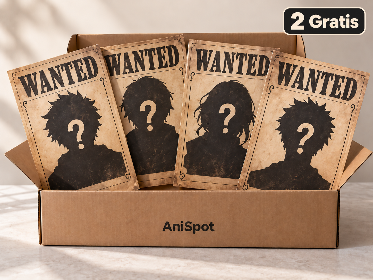 Mystery Wanted Bundle mit vier Überraschungspostern